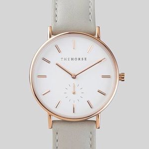 The Horse Classic Watch—Rose Gold with Gray Band